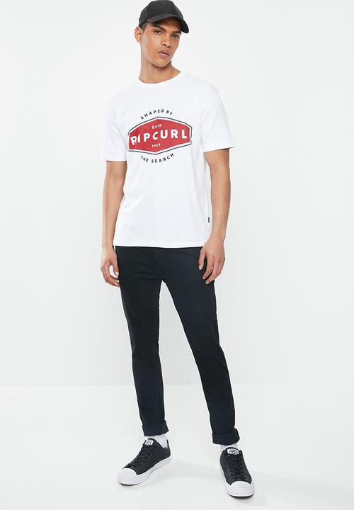 Rip Curl - Basic section short sleeve tee - white