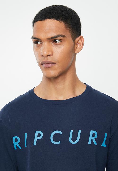 Rip Curl - Box texture long sleeve tee - navy