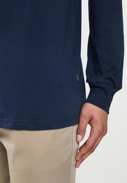 Rip Curl - Box texture long sleeve tee - navy