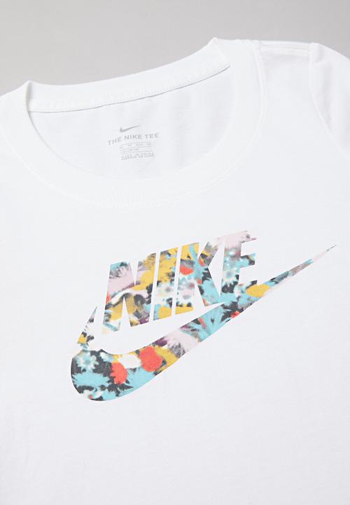 Nike - Girls nsw tee dye scoop futura uv - white