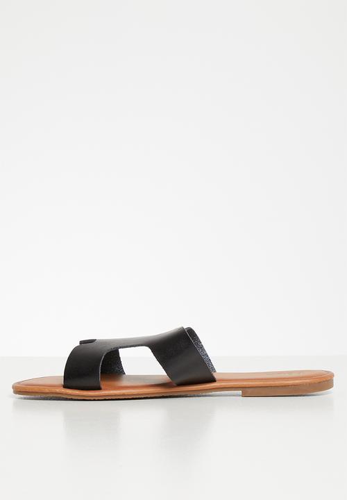 POLO - Caroline flat sandal - black