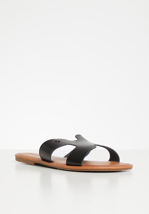 POLO - Caroline flat sandal - black