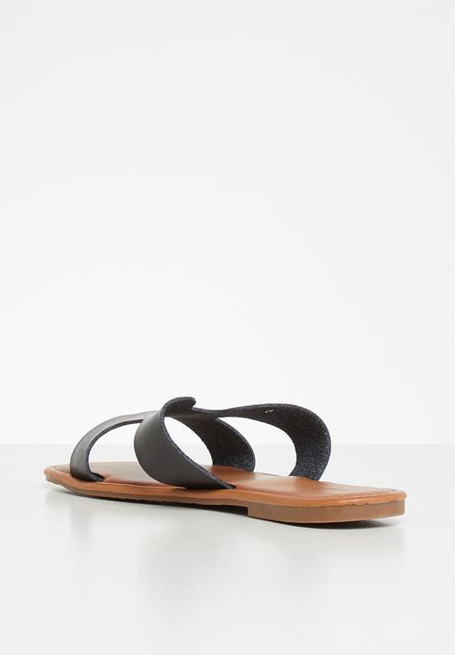 POLO - Caroline flat sandal - black