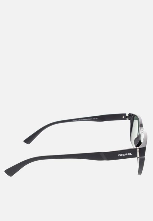 Diesel Eyewear - Shiny black frame polarized 55-16-140 - black