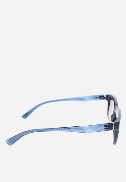 Diesel Eyewear - Shiny blue frame 55-16-140 - blue