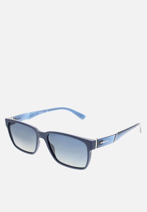 Diesel Eyewear - Shiny blue frame 55-16-140 - blue