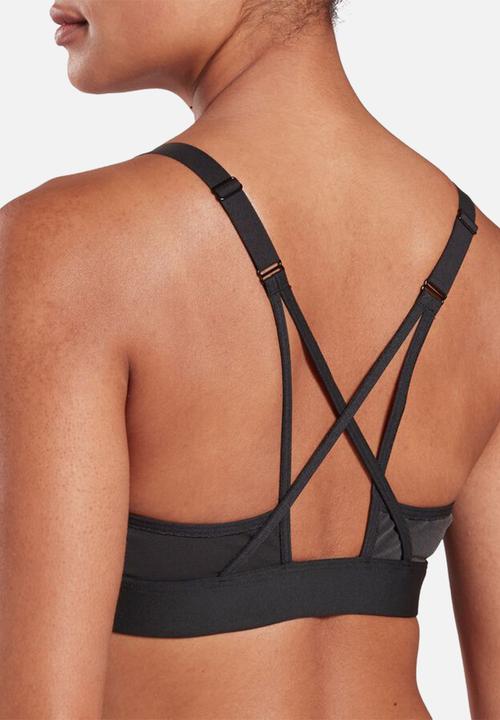 Reebok - Hero strappy padded bra - black