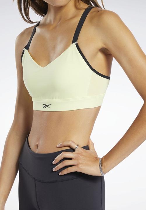 Reebok - Hero strappy padded bra - yellow