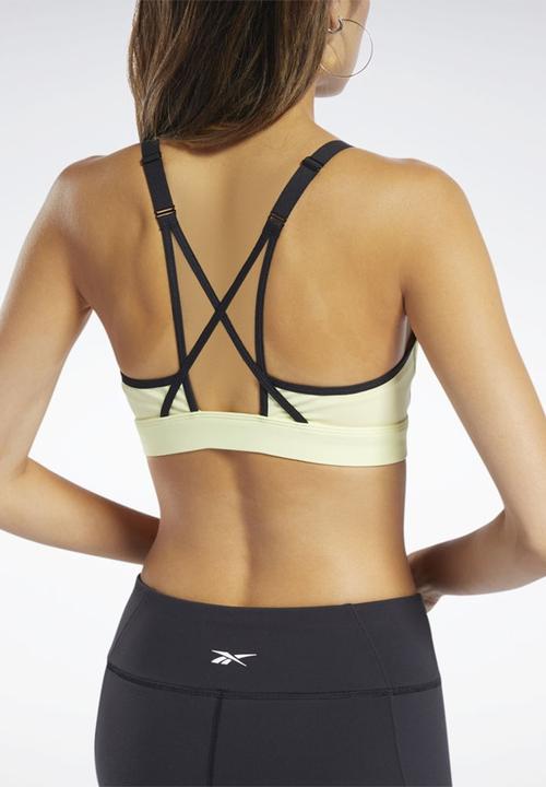 Reebok - Hero strappy padded bra - yellow