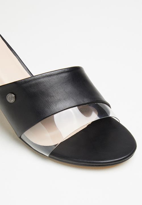 POLO - Jess perspex fashion mule - black