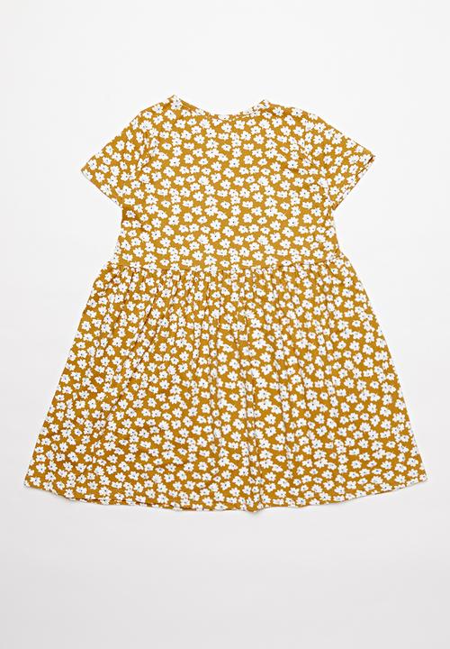 Pop Candy - Printed dress - ochre