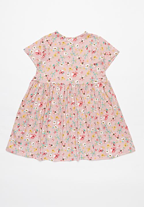 Pop Candy - Printed short sleeve dress - pink