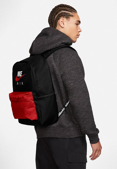 Nike - Nike air heritage -black/ university red