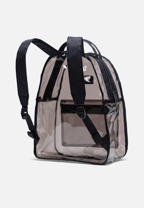Herschel Supply Co. - Clear nova mid volume backpack - black smoke