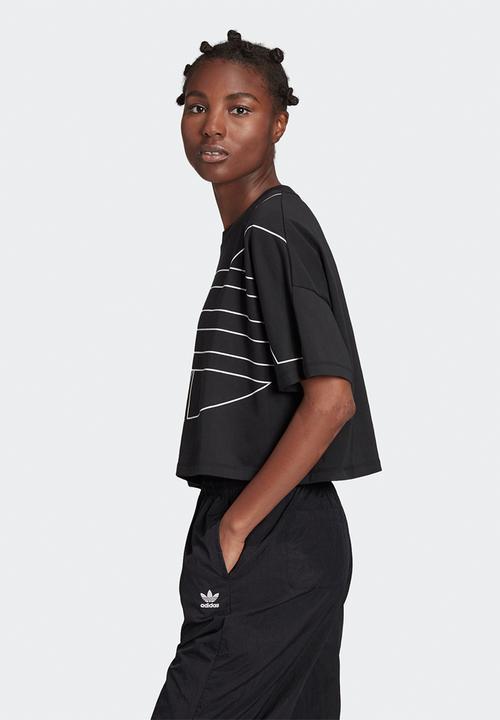 adidas Originals - Cropped tee - black