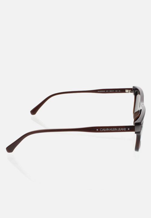 Calvin Klein - CK Contour Crystal Sunglasses - Brown