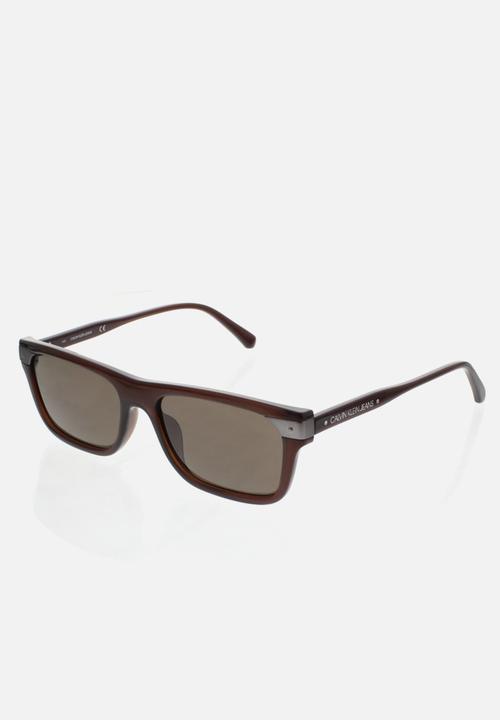 Calvin Klein - CK Contour Crystal Sunglasses - Brown