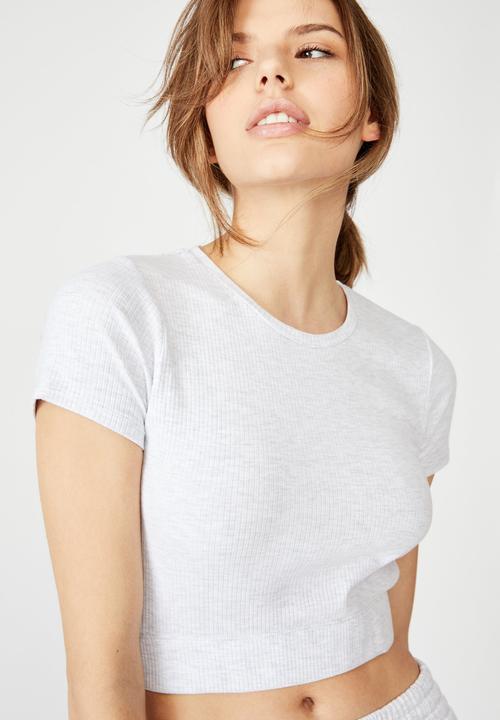 Factorie - Cutout back tee - silver marle