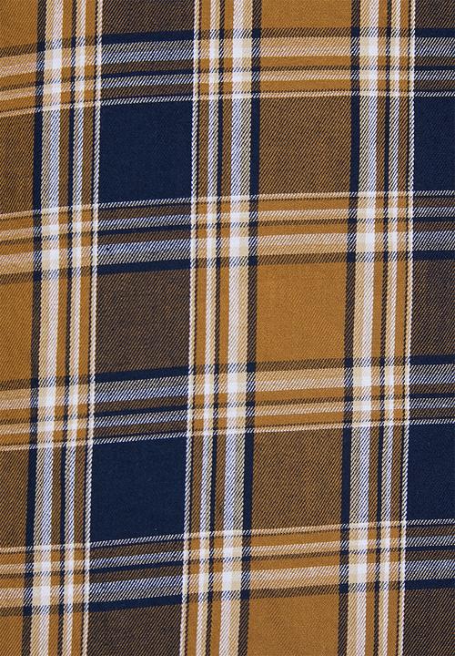 Superbalist - Barber regular fit long sleeve shirt - brown & navy