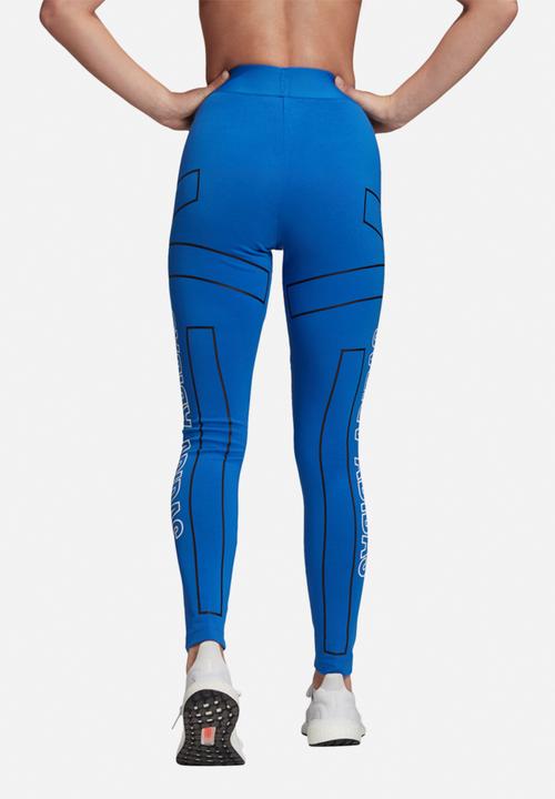 adidas Performance - Graphic tights - blue