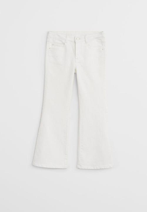 MANGO - Jeans flare - white