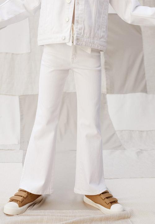 MANGO - Jeans flare - white
