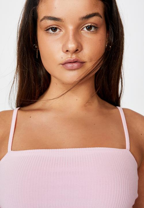 Factorie - Ribbing cami - surf pink