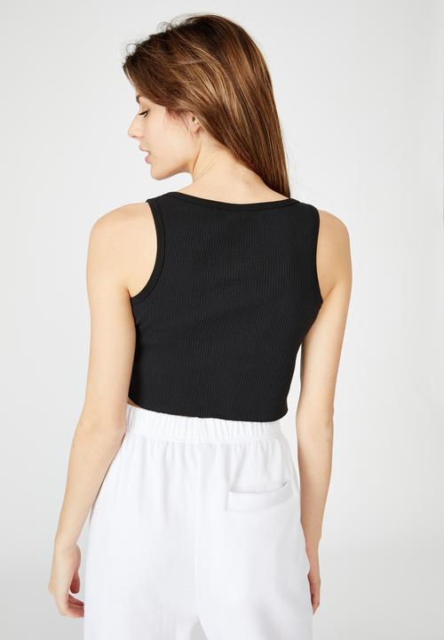 Factorie - Button through tank - black