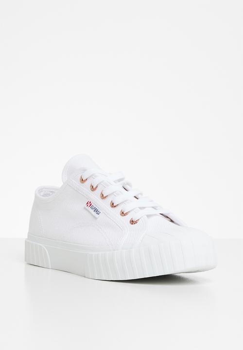 SUPERGA - 2630 Chunky sole - white & rose gold