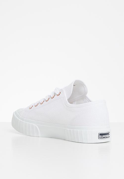 SUPERGA - 2630 Chunky sole - white & rose gold