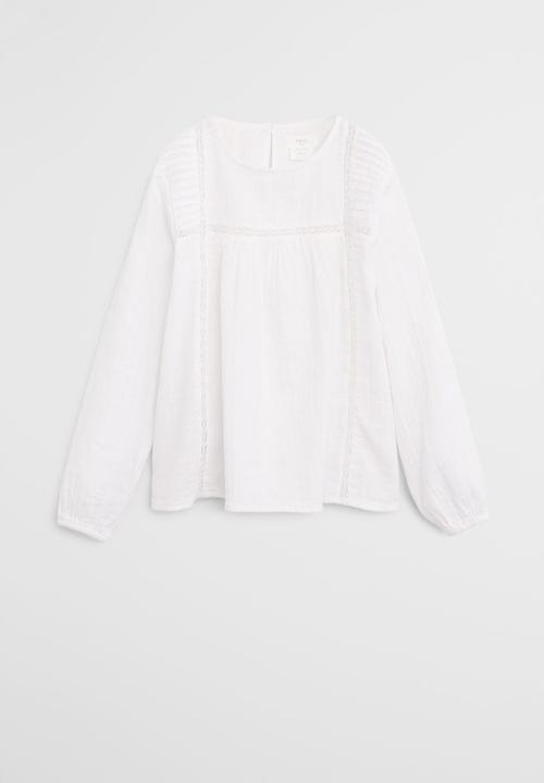 MANGO - Shirt alan - cream 