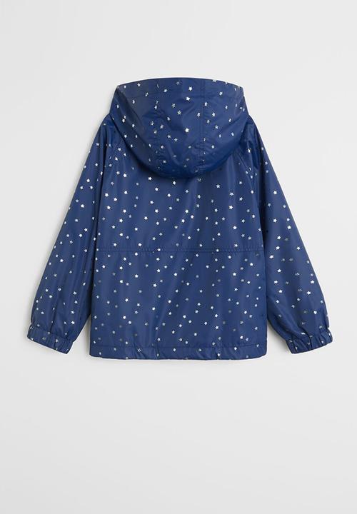 MANGO - Jacket centen  - navy & white 