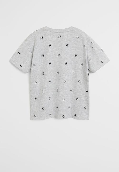 MANGO - T-shirt stamp  - gray