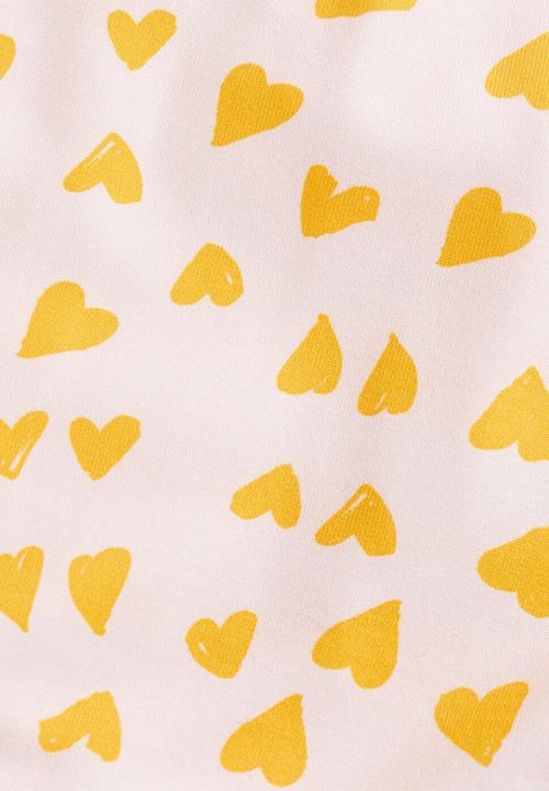 MANGO - Swimsuit cuore - pink & yellow 