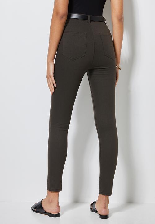 Superbalist - Stretch skinny trousers - khaki