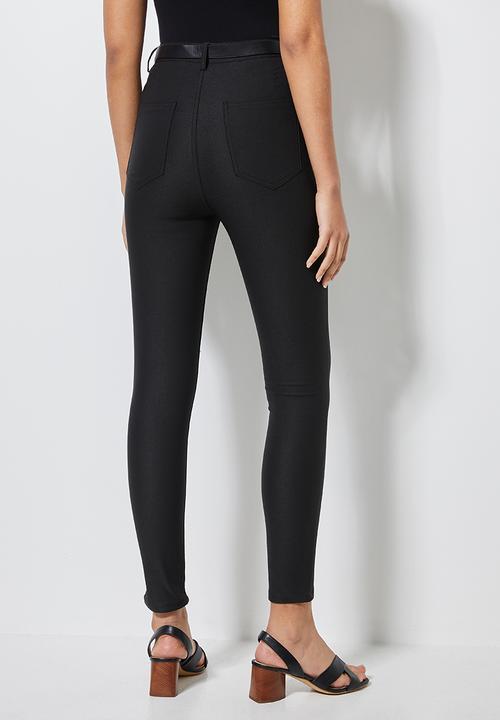 Superbalist - Stretch skinny trousers - black