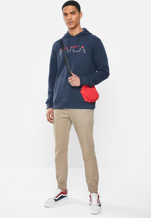 RVCA - Split pin pullover - blue