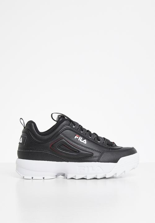 fila shoes black and white