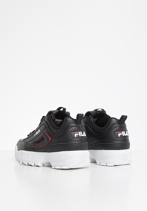 FILA - Disruptor ii - black / white / red