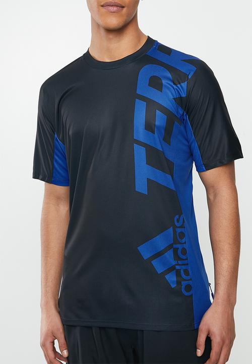 adidas Originals - Trail tee - black & blue 