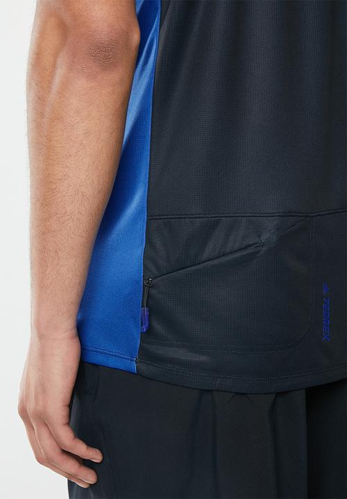 adidas Originals - Trail tee - black & blue 