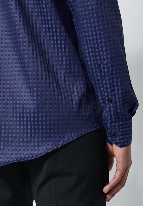 Superbalist - Jos slim fit long sleeve shirt - royal blue