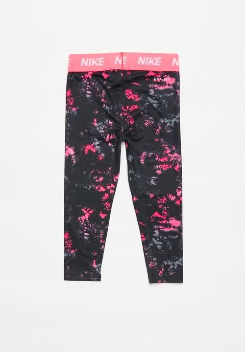 Nike - Nike jdi rainbow wash legging - black & pink 