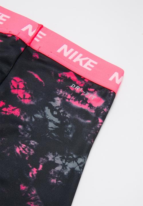 Nike - Nike jdi rainbow wash legging - black & pink 
