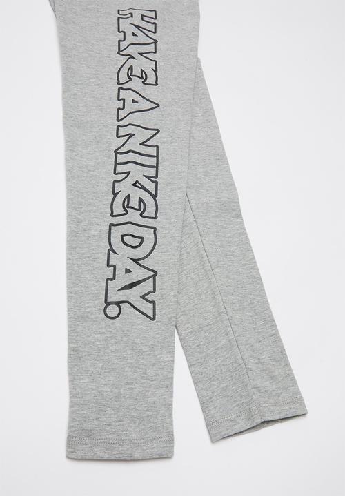 Nike - Nike "have a nice day" legging - grey