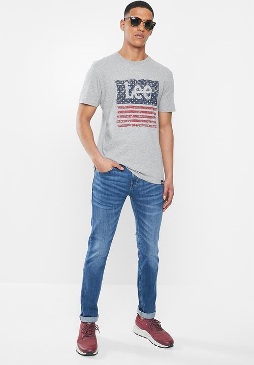 Lee  - Americano Lee tee - grey