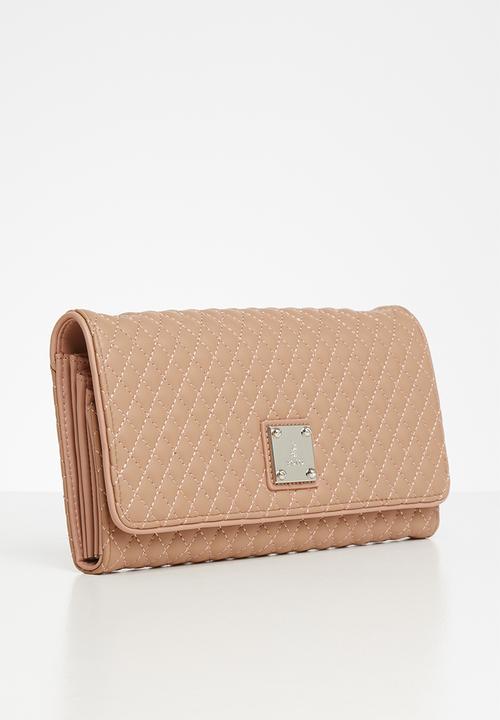 POLO - Madison synthetic quilt travel purse - latte