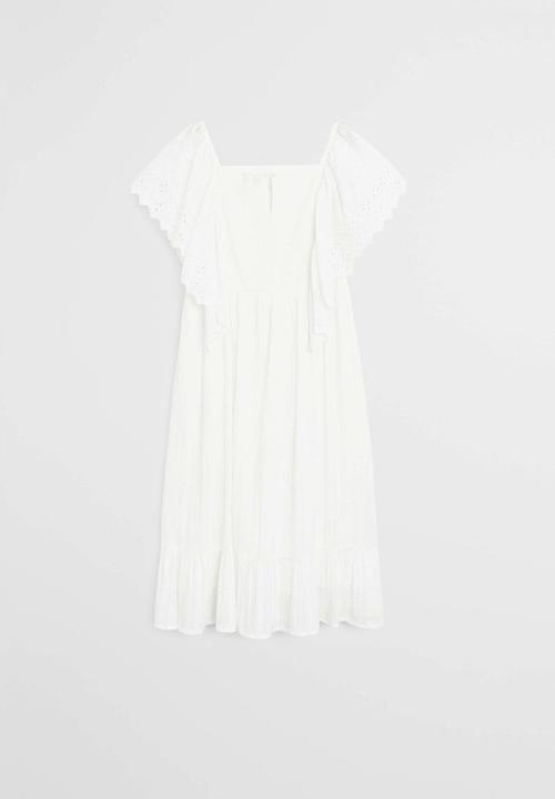 MANGO - Dress repi6 - white