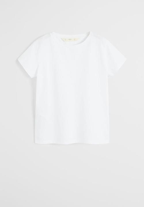 MANGO - T-shirt basicag - white