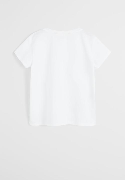 MANGO - T-shirt basicag - white
